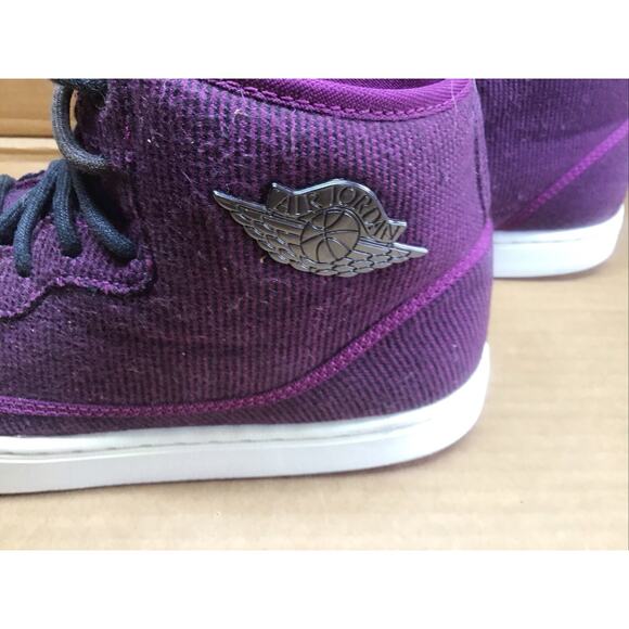 Air Jordan Jasmine Mulberry Fuchsia Glow White Hi Tops 7Y Womens 8.5 main image 4